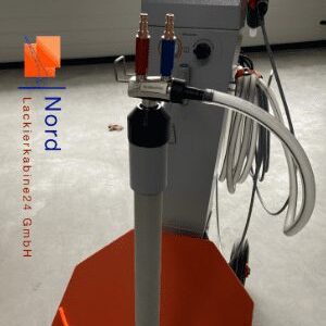 gebraucht-pulverbeschichtungsanlage Electron Master-M manuelle Einstellung (MultiColor) Frontansicht-Nord-Lackierkabine24 GmbH