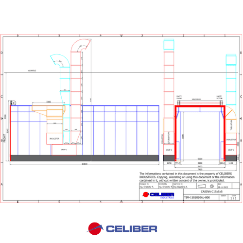Celiber 20 Meter LKW Lackierkabine von Nord-Lackierkabine24 GmbH