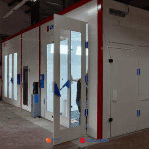 Lackierkabine Celiber 7 Meter Pneumatik+Lift Nord-Lackierkabine24 GmbH.