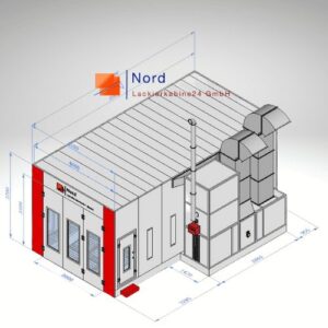 NL9000-8 Meter Pneumatik+Lift Schlüsselfertige Lackierkabinen-Qualitativ