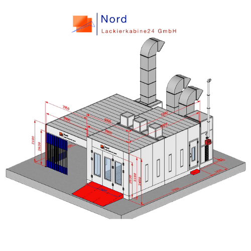 Angebot NL9200-7 Meter Rampe-PS-B1 Lackierkabine+Vorbereitungsplatz Schlüsselfertige Lackierkabine+Qualitativ Angebot NL9200-7 Meter Rampe-PS-B1 Lackierkabine+Vorbereitungsplatz Schlüsselfertige Lackierkabine+Qualitativ