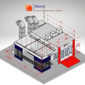NL9200-Rampe-PS-A2 Lackierkabine+Vorbereitungsplatz Schlüsselfertige Lackierkabine+Qualitativ