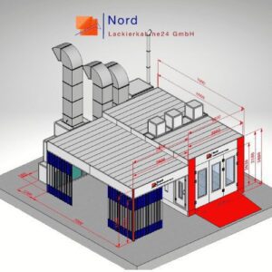 NL9200-Rampe-PS-B1 Lackierkabine+Vorbereitungsplatz Schlüsselfertige Lackierkabine+Qualitativ