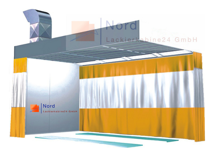 NL9200-Rampe-PS-B2 Lackierkabine+Vorbereitungsplatz Schlüsselfertige Lackierkabine+Qualitativ