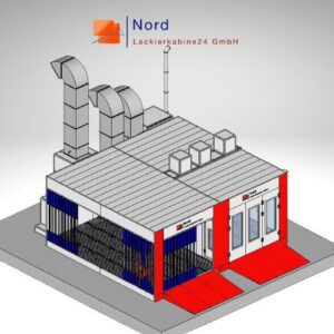 NL9200-Rampe-PS-B3 Lackierkabine+Vorbereitungsplatz Schlüsselfertige Lackierkabine+Qualitativ