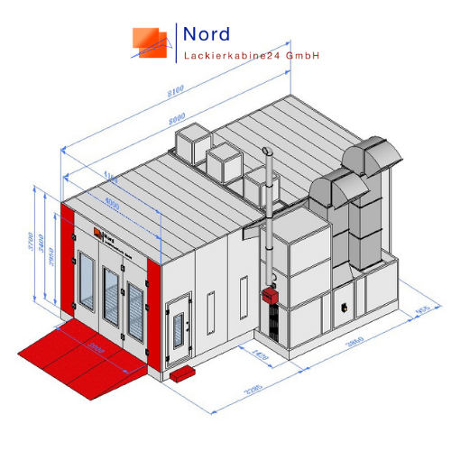 Lackieranlagen hersteller Schl&uuml;sselfertige Lackierkabine+Qualitativ