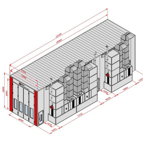 LKW Lackierkabinen LKW Lackierkabinen Schlüsselfertig+Qualitativ