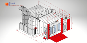 Sata lackierpistole aufbau Schlüsselfertige Lackierkabine+Qualitativ