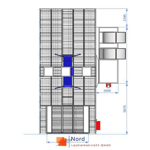 NL9200-7 Meter Rampe Angebot Schlüsselfertige Lackierkabine+Qualitativ